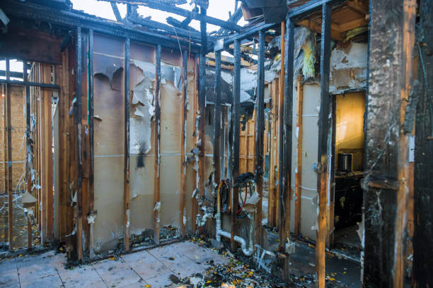 Professional Fire Damage Removal technician working in Clifton, NJ